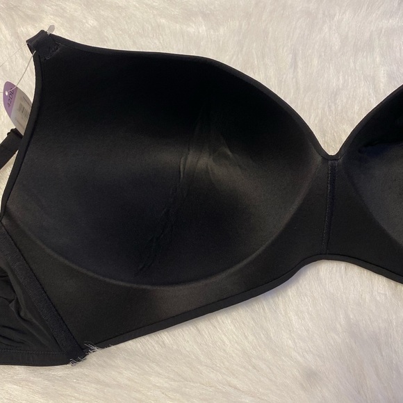 Secret Treasures Bra Womens Size 42DD Black Wireless Thin Padding Back Closure - Picture 6 of 7